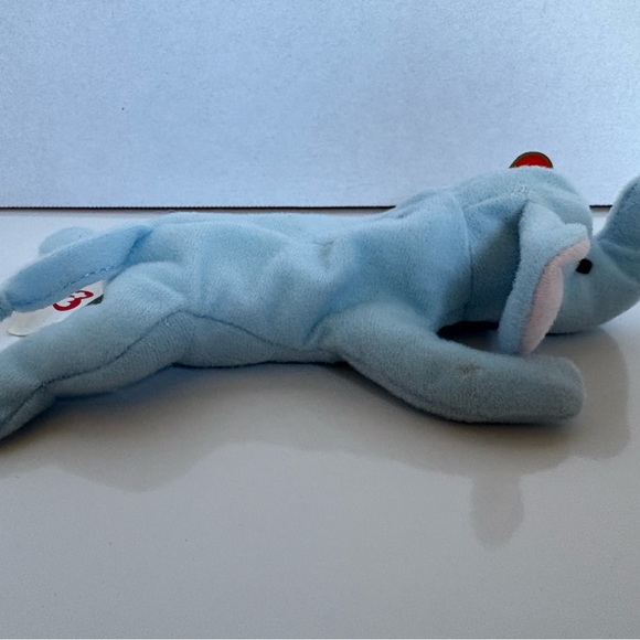 Rare 1993 Ty Teenie Beanie Baby Peanut the Elephant 1st Gen Tag Error - Picture 4 of 4
